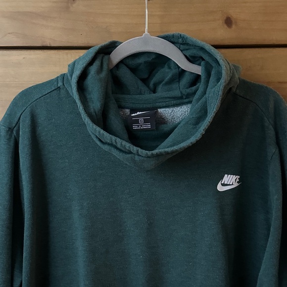 Nike Green Cowl Neck Pull-Over Hoodie | 2X - Picture 7 of 11